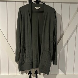 Terra & Sky Olive Green Cardigan